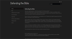 Desktop Screenshot of defendingthebible.org