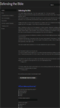 Mobile Screenshot of defendingthebible.org