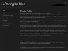 Tablet Screenshot of defendingthebible.org